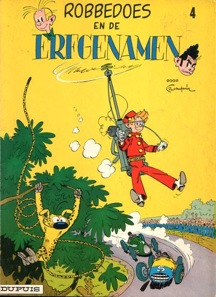 Cover:
Robbedoes en Kwabbernoot 4 Robbedoes en de erfgenamen
