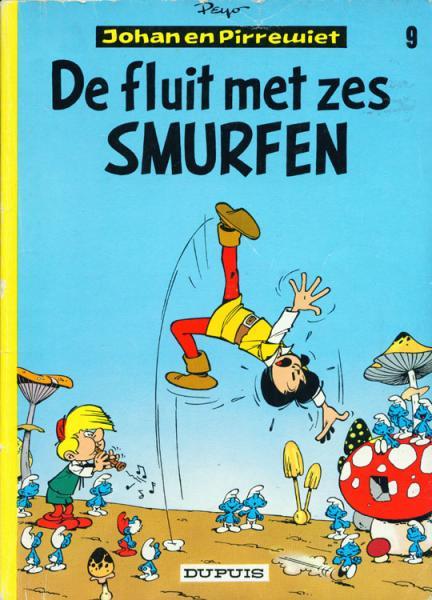 Cover:
Johan en Pirrewiet 9 De fluit met zes Smurfen

