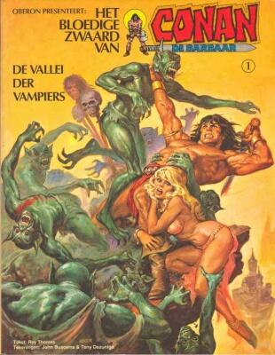 
Het bloedige zwaard van Conan de barbaar 1 De vallei der vampiers
