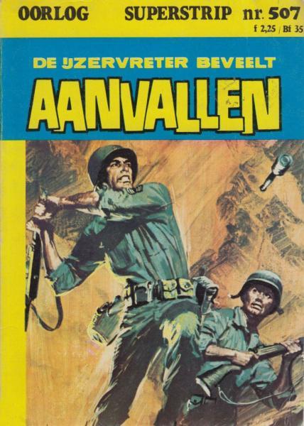 Cover:
Oorlog superstrip 507 De IJzervreter beveelt aanvallen
